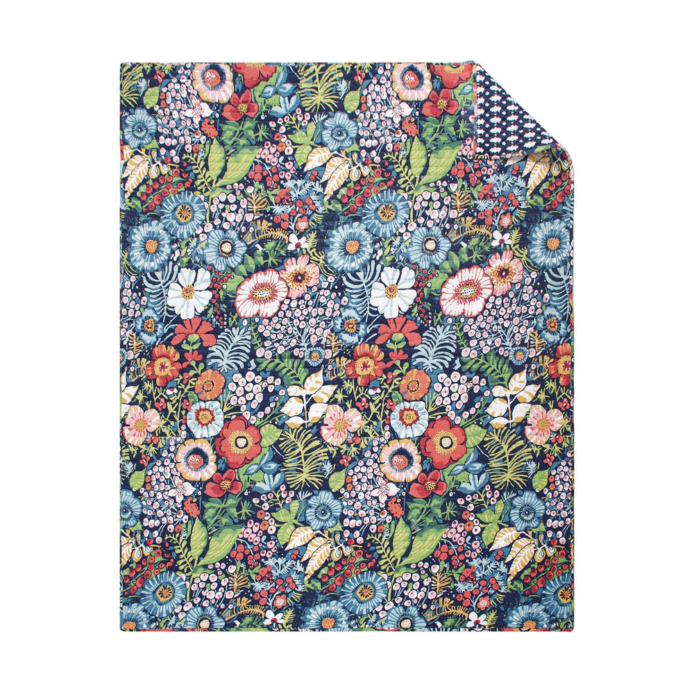 Night Garden Quilted Throw