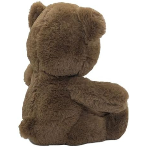 Anico 10" Plush Brown Teddy Bear with Embroidered Eyes