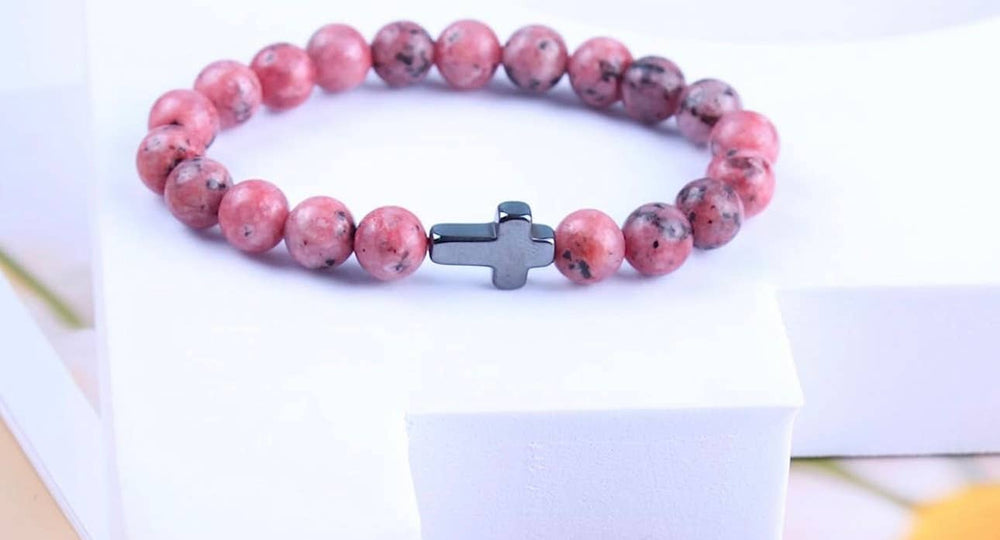 Gorgeous Faith beaded charm bracelets pack of 12 - The Floratory