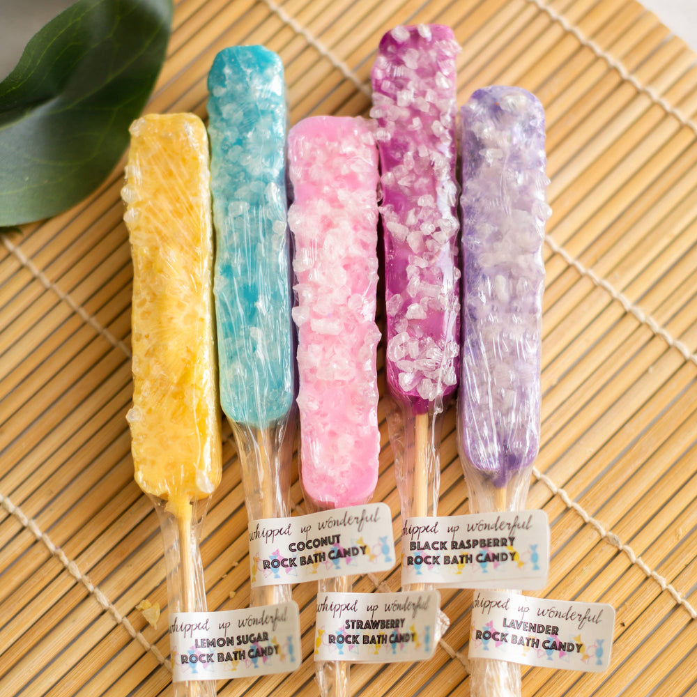 Strawberry Bath Rock Candy