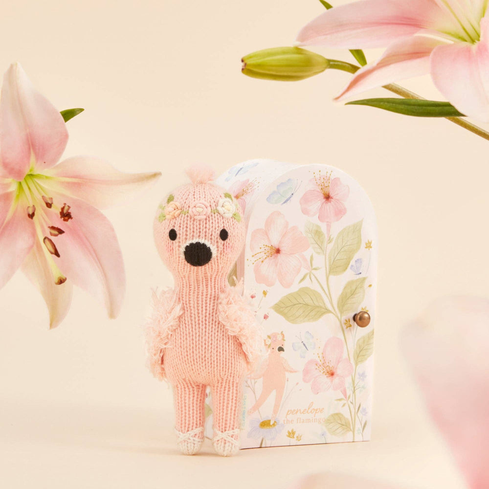 Tiny Penelope the flamingo, gives 10 meals