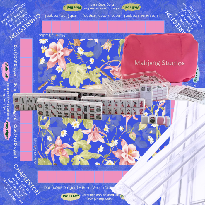 Mahjong Studios – Blush & Bamboo American Mahjong Bundle (166 Tiles)