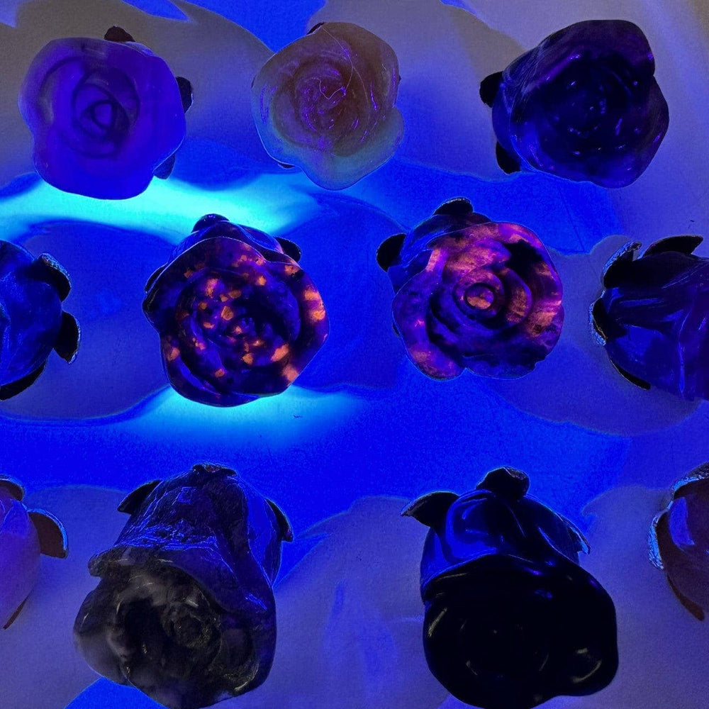 Crystal Rose - Carved Stone -