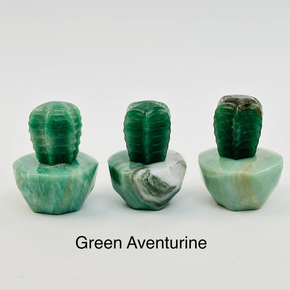 Cactus Carved Crystals - You Choose Stone