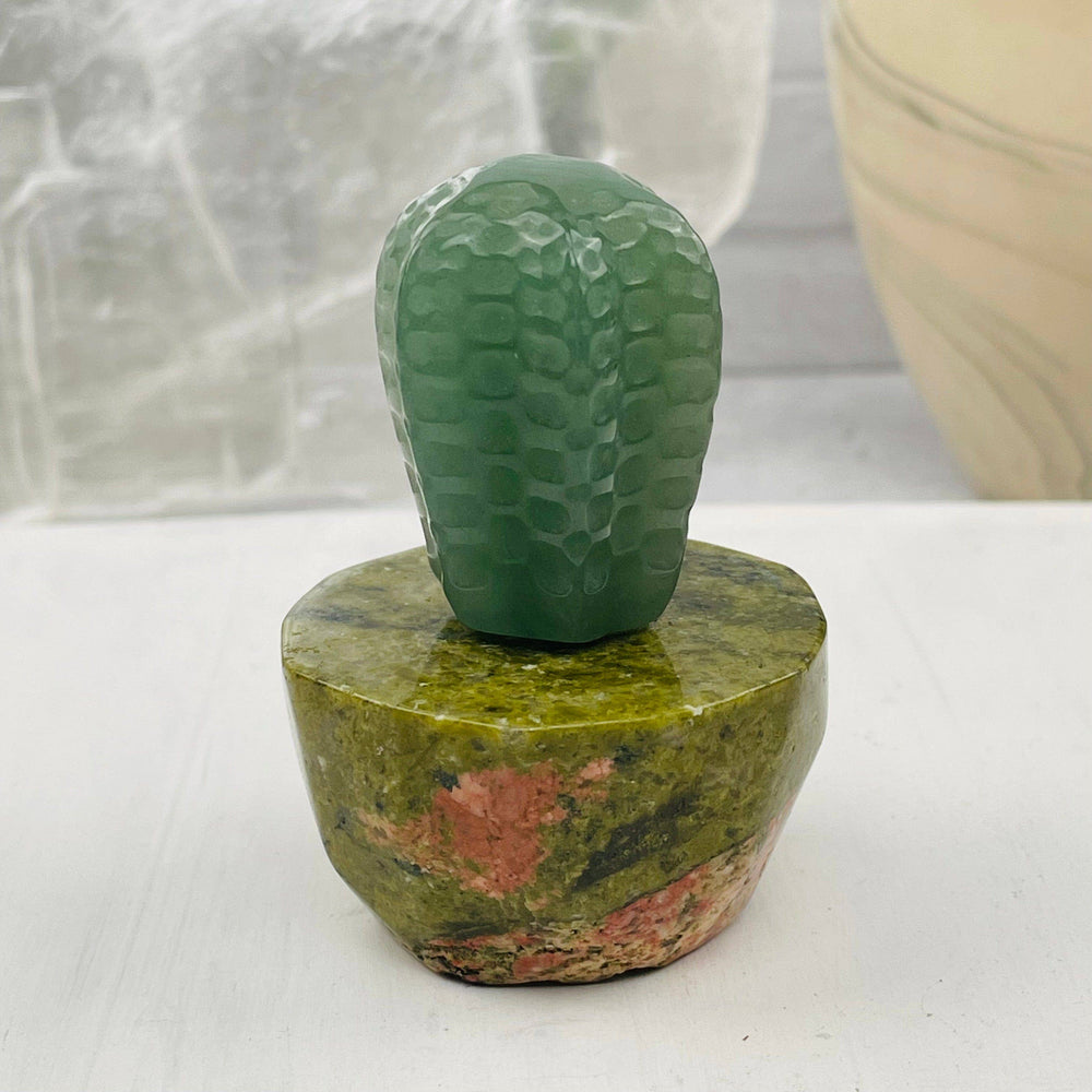 Cactus Carved Crystals - You Choose Stone