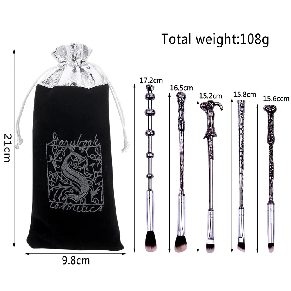 5-Piece Makeup Brush Set for Eye Makeup