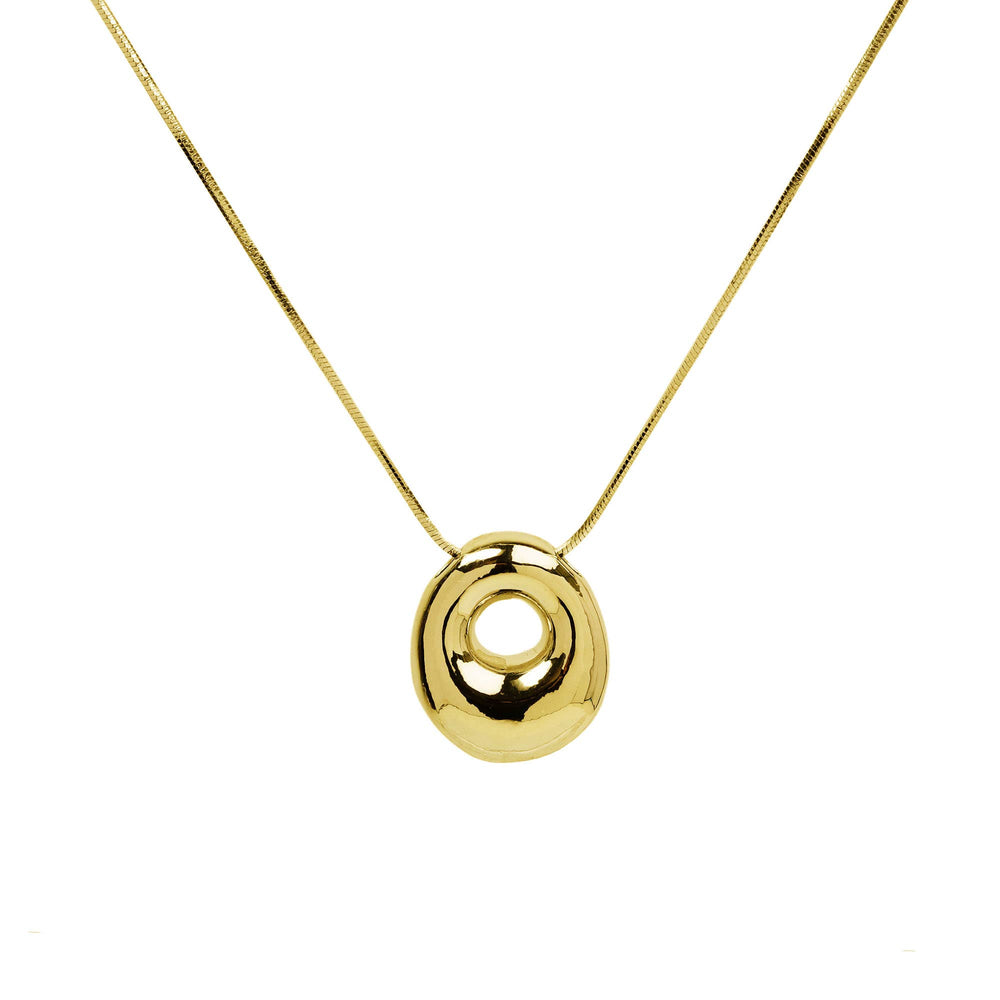 Initial Waterdrop 18K Gold Necklace - The Floratory