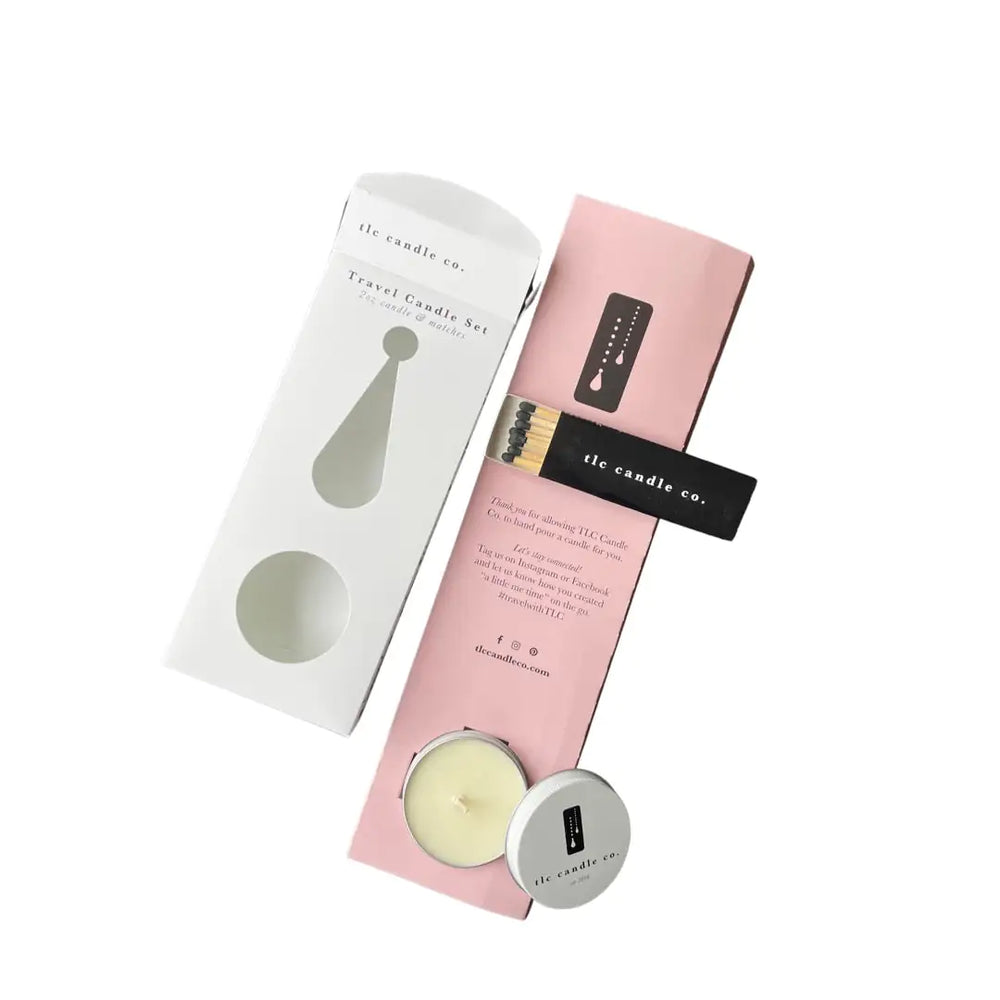 Travel Candle with Matches - Pomme Cider