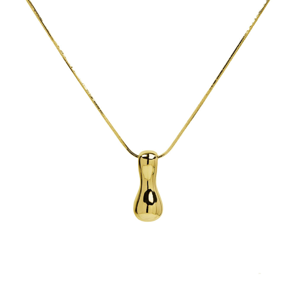 Initial Waterdrop 18K Gold Necklace - The Floratory