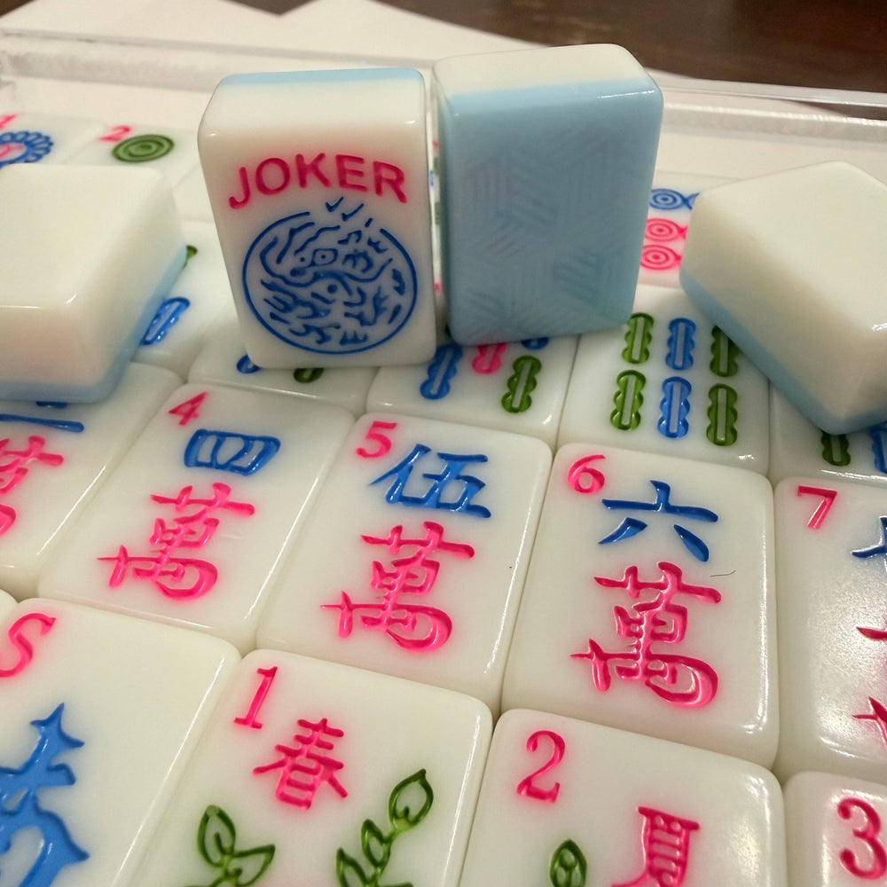 Mahjong Tiles - Blue Editon – American Mahjong Tile Set (166 Tiles) 2-Color Blue
