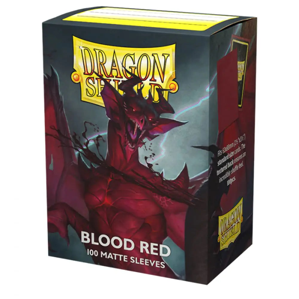 ARCANETI Dragon Shield Standard Matte Sleeves - Blood Red Simurag (100 Sleeves) AT-11050