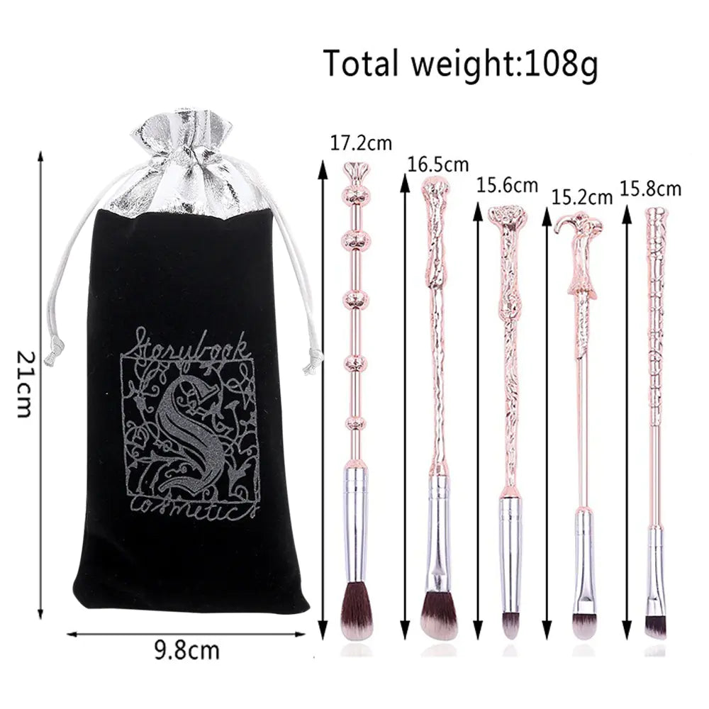 5-Piece Makeup Brush Set for Eye Makeup