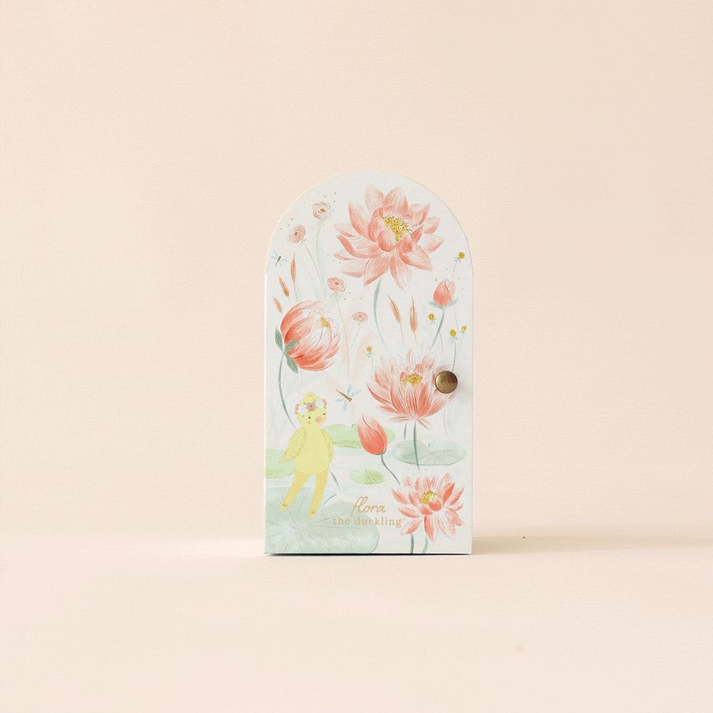 Tiny Flora the duckling (mauve), gives 10 meals