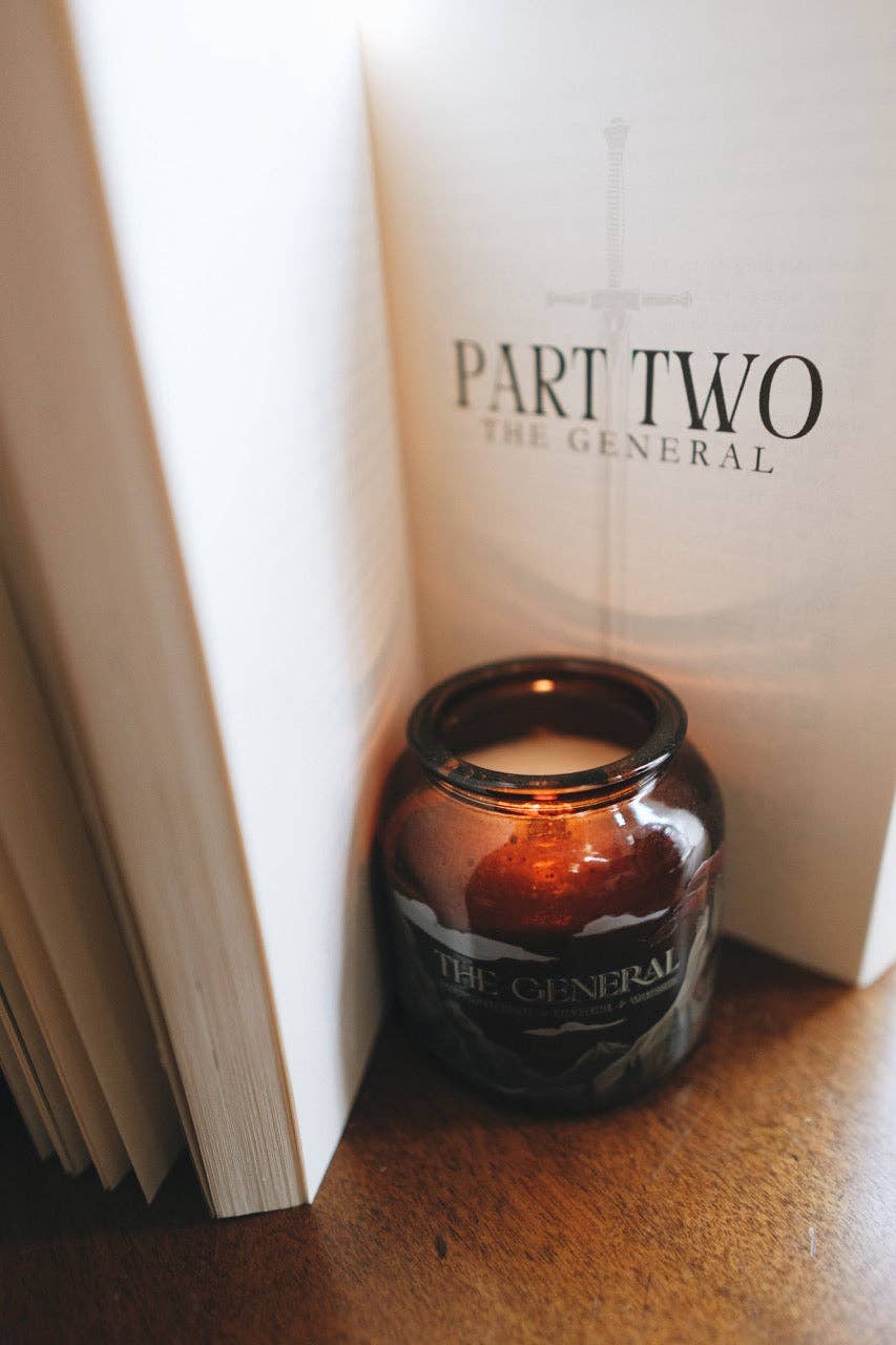 The General | 8oz Apothecary Organic Soy | Wood Wick Candle
