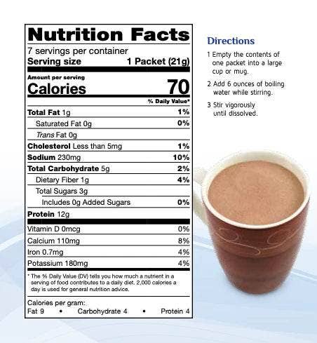 Creamy Hot Cocoa Protein Drink