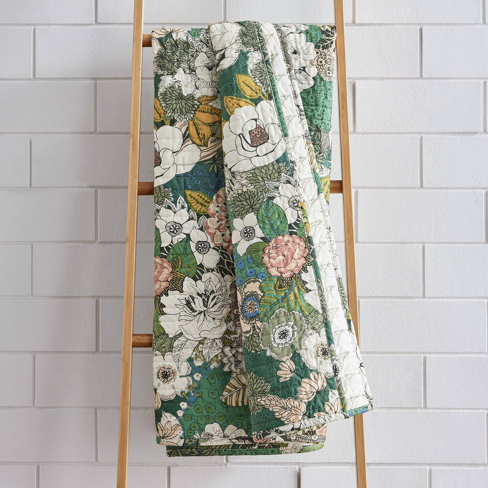 Bettina Floral Quilted Throw