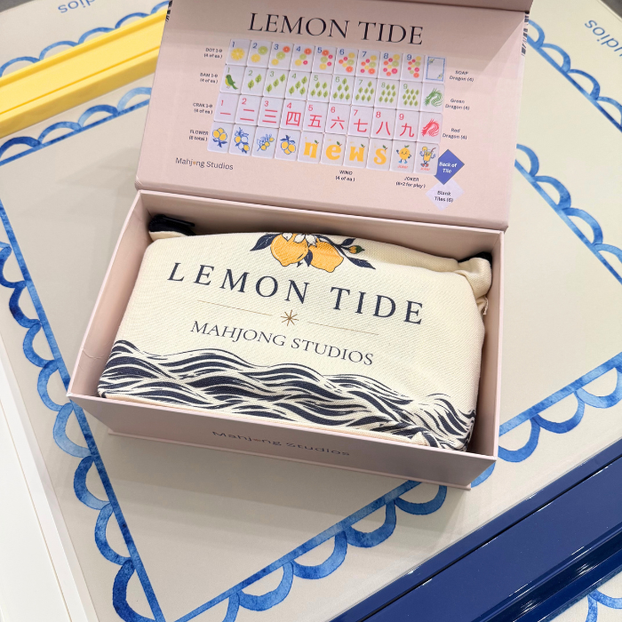 Mahjong Studios – Lemon Tide American Mahjong Tile Set (160 Tiles)