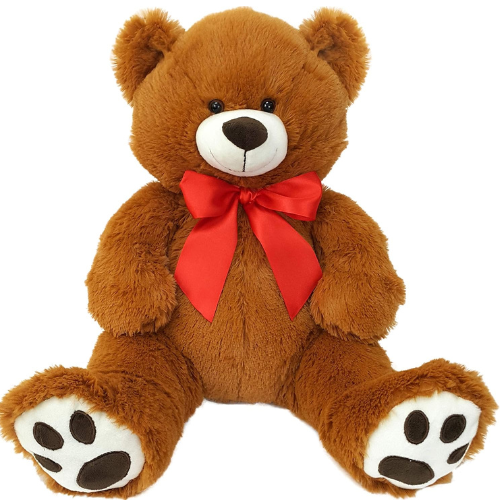 Anico 20" Stuffed Plush Bear with Red Ribbon