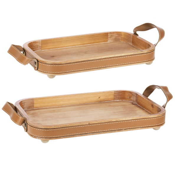 Leather Handle Tray