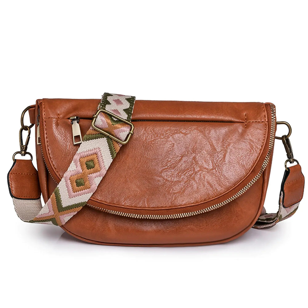 KARRESLY Crossbody Bags For Women Trendy Vegan Leather Hobo Handbag Shoulder Purse For Ladies with Adjustable Strap(Brown)