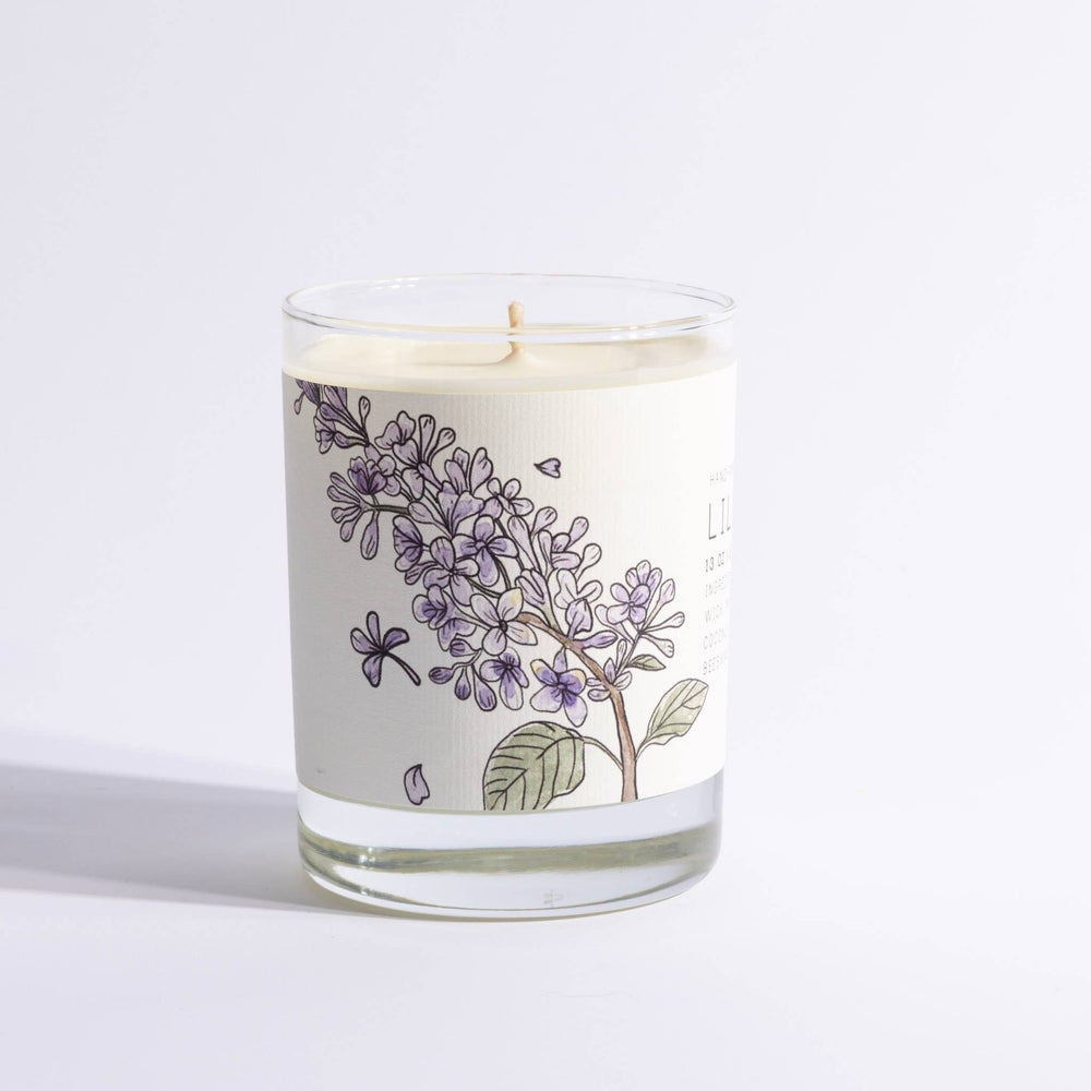 Lilac - Large Glass - Just Bee Candle