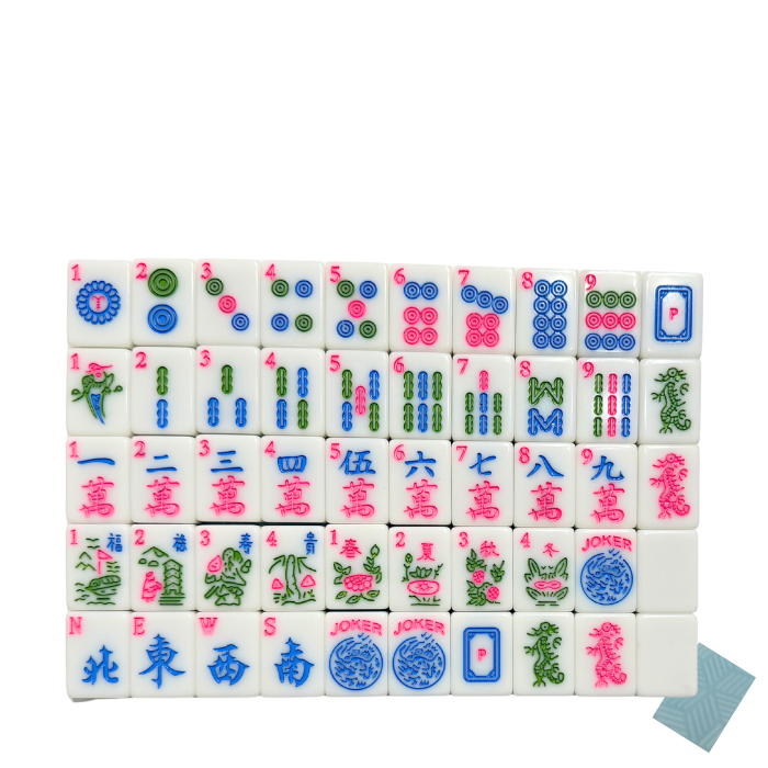 Mahjong Tiles - Blue Editon – American Mahjong Tile Set (166 Tiles) 2-Color Blue