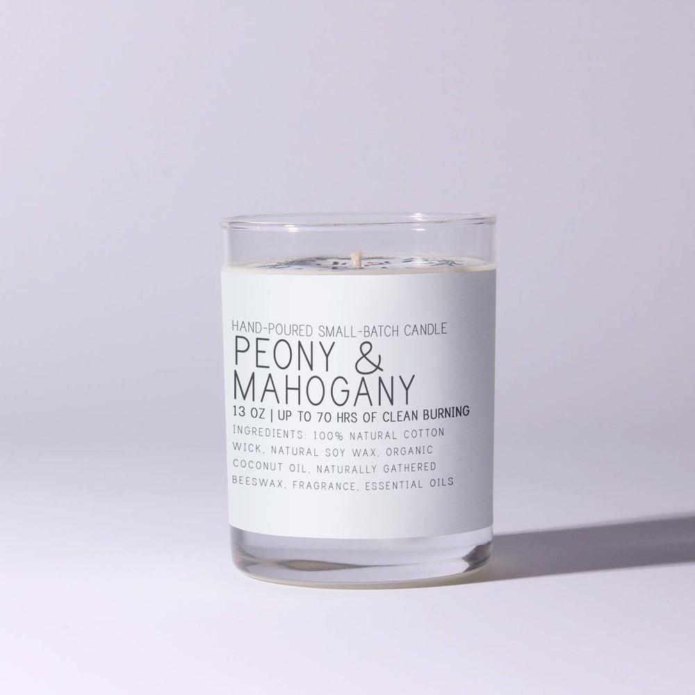 Peony & Mahogany - Just Bee Candle - The Floratory