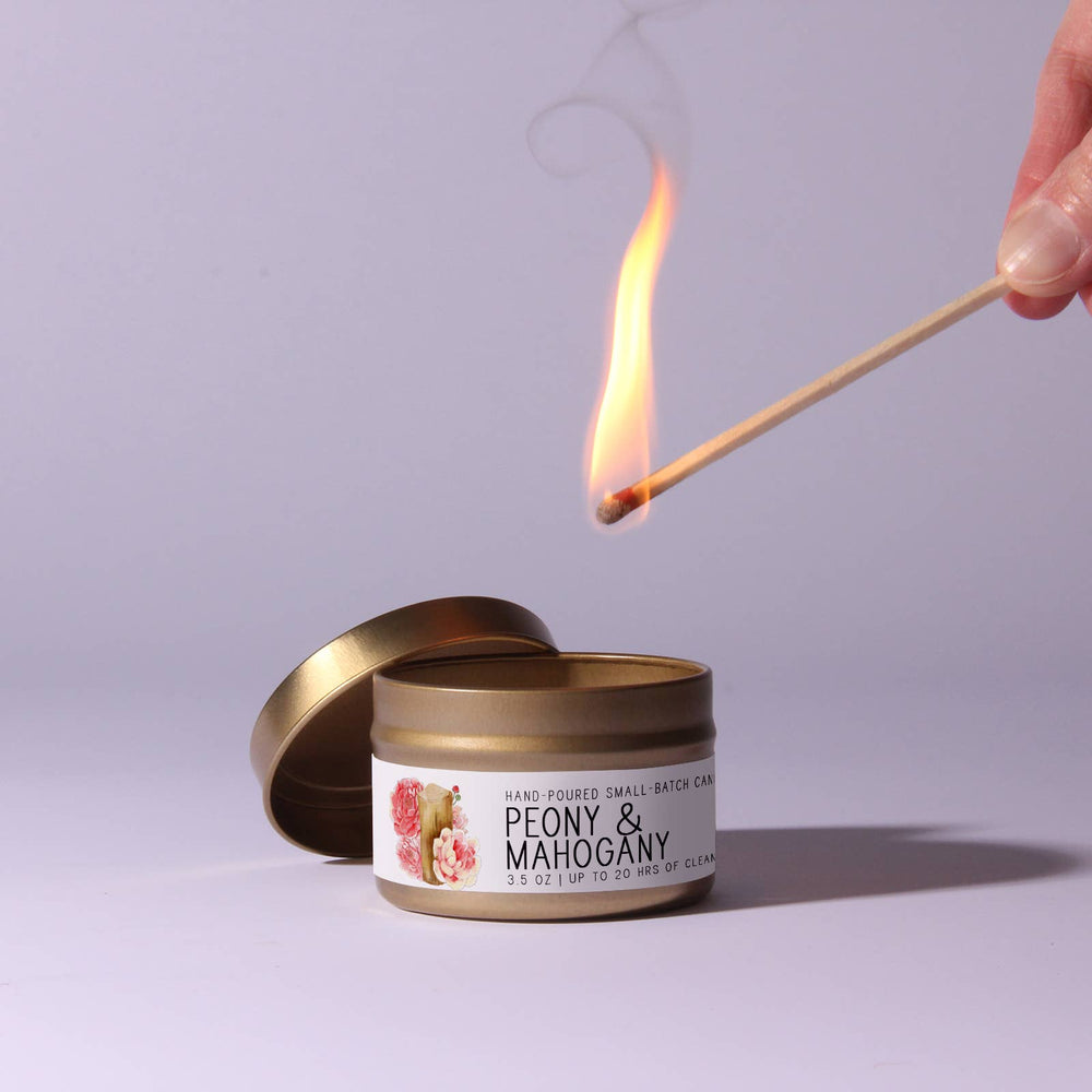 Peony & Mahogany - Just Bee Candle - The Floratory