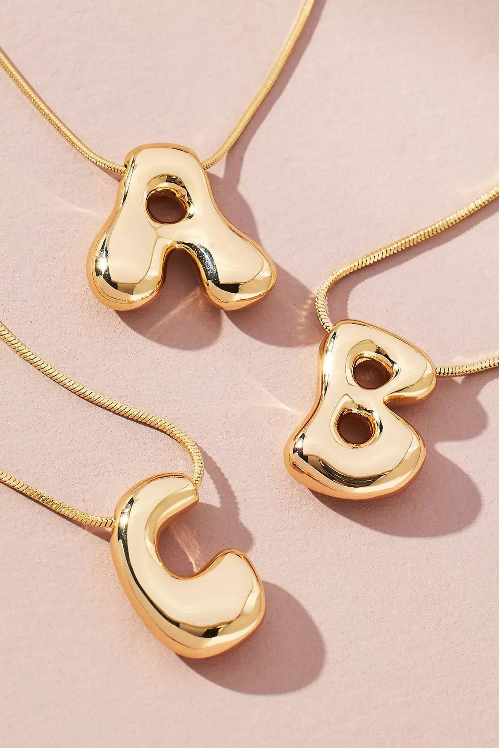 Initial Waterdrop 18K Gold Necklace - The Floratory