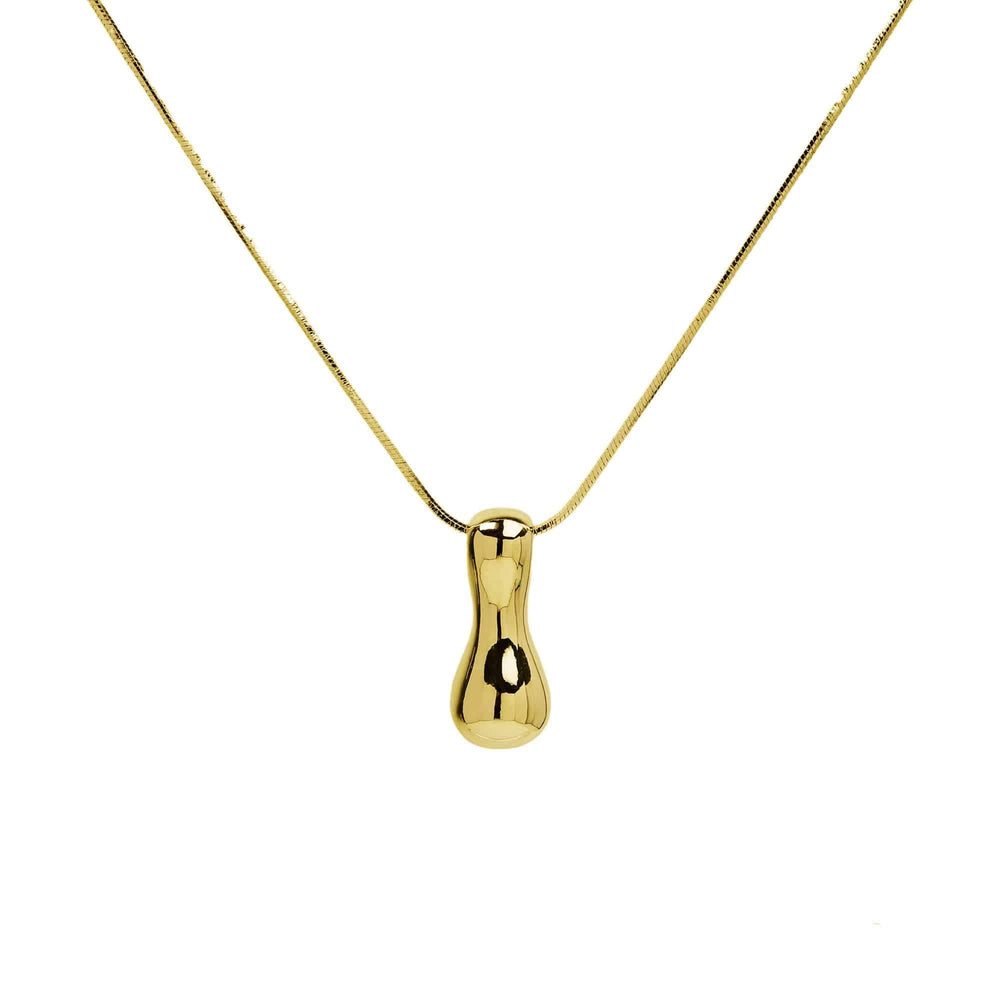 Initial Waterdrop 18K Gold Necklace - The Floratory