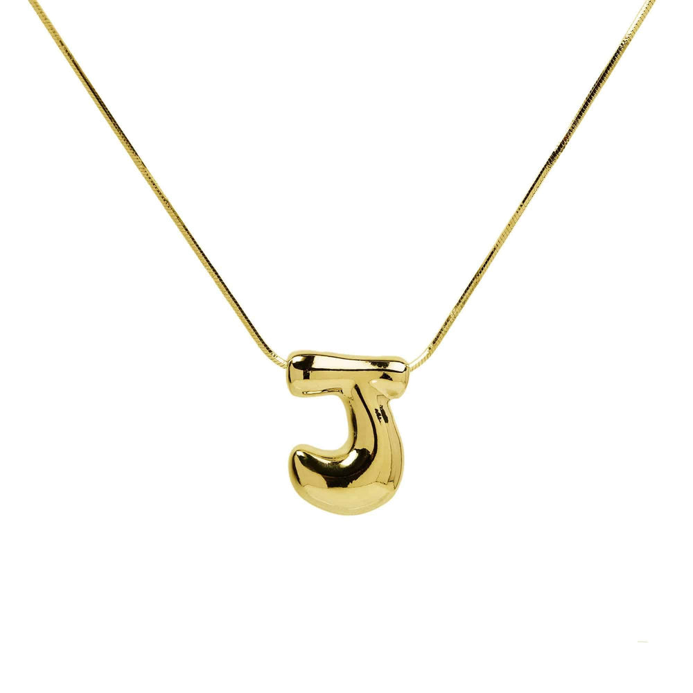 Initial Waterdrop 18K Gold Necklace - The Floratory