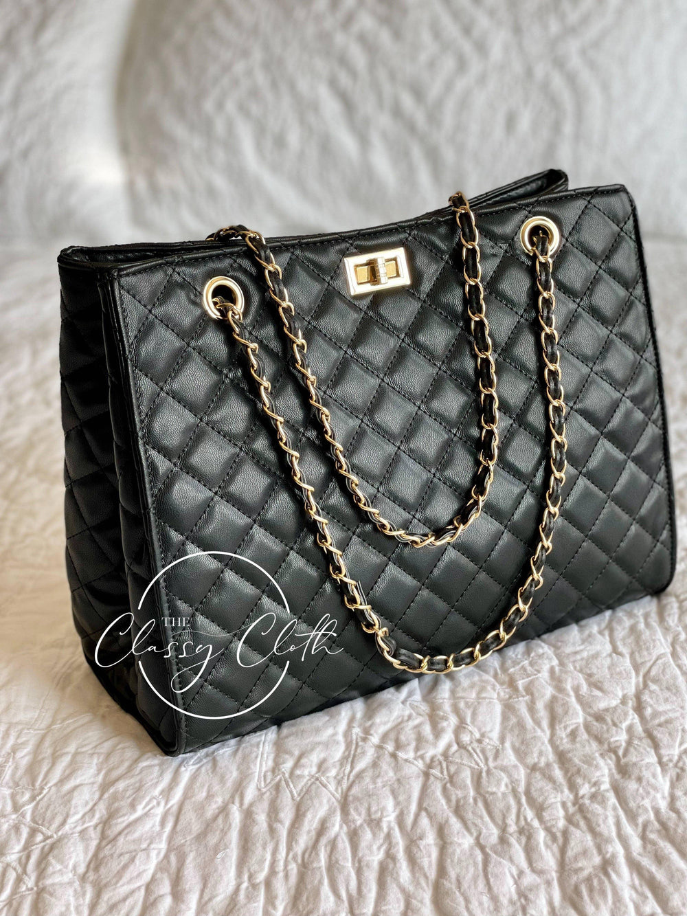 Kelly Quilted Shoulder Handbag - The Floratory